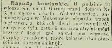 W ciemnych uliczkach, 1914