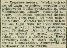 Rozprawy nożowe, 1914