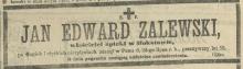Jan Edward Zalewski, 1914
