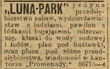 Luna-Park wydzierżawia, 1915