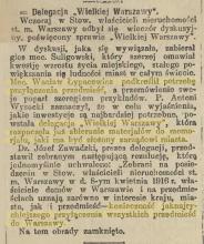 Zebranie w sprawie przyłączenia, 1916