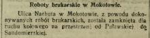Roboty brukarskie, 1917