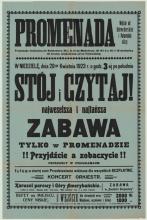 Zabawa w Promenadzie. Program. 1923.
