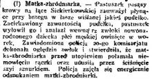 Matka zbrodniarka, 1923