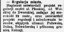Regulacja, 1923