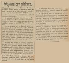 Wojowniczy piekarz, 1924