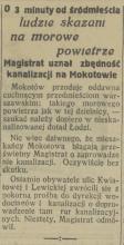Morowe powietrze, 1925
