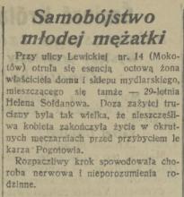 Samobójstwo mężatki, 1925