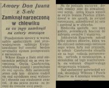 Narzeczona w chlewiku, 1925