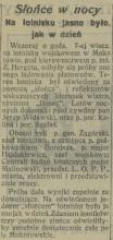 Słońce w nocy, 1925