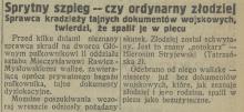 Szpieg czy złodziej? 1926