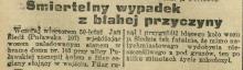 Z błahej przyczyny, 1926