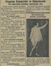 Pogrom Szwarców, 1926