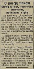 Porcję flaków! 1926