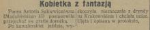 Panna Antosia, 1927