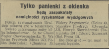 Henryk Niewiadomski bukmacher, 1926