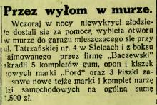 Nieznani sprawcy, 1926