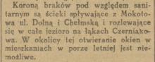Korona braków, 1927