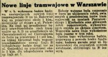 Nowe linje, 1927