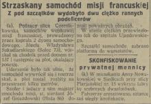 Strzaskany samochód, 1927