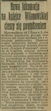 Nowa lokomocja, 1927