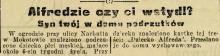 Alfredzie czy  ci wstyd? 1927