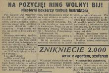 Ring wolny, 1927