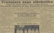 Fruwająca noga, 1927