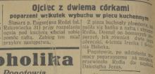 Wybuch w piecu, 1927