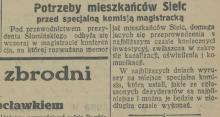 Problemy Sielc, 1927
