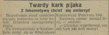Twardy kark pijaka, 1927