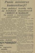 Panie ministrze! 1928