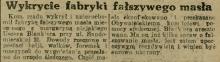 Fabryka fałszywego masła. Sandomierska 21. 1929