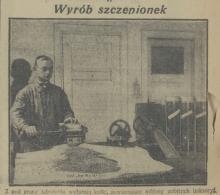 Wyrób szczepionek, 1929