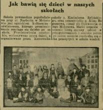 Jak bawią się dzieci. Przedstawia skolne na Narbutta. 1929.