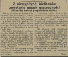 Ex Mokotowo lux. Powstaje Związek Trzeźwych. 1929