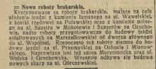 Roboty brukarskie, 1929