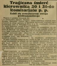 Rewolwerem podkomendnego, 1929