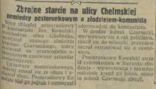 Zbrojne starcie, 1930