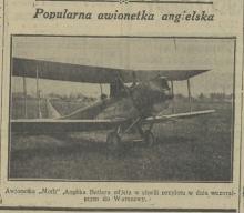 Awionetka Moth, 1930