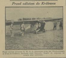 Przed odlotem do Królewca, 1930