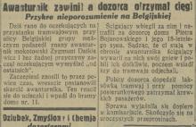 Przykre nieporozumienie, 1930
