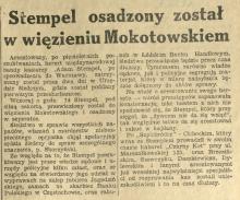 Kasiarz w więzieniu. 1930.