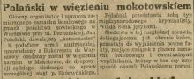 Polański w więzieniu. 1930.
