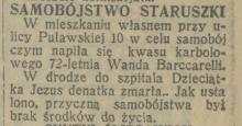 Samobójstwo staruszki, 1930