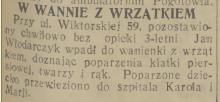 W wannie z wrzątkiem, 1931