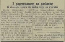 Z pogrzebaczem na posłankę, 1931