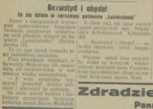 Bezwstyd i ohyda, 1931