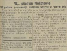 W pijanym Mokotowie, 1931