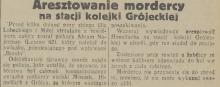 Aresztowanie mordercy, 1931